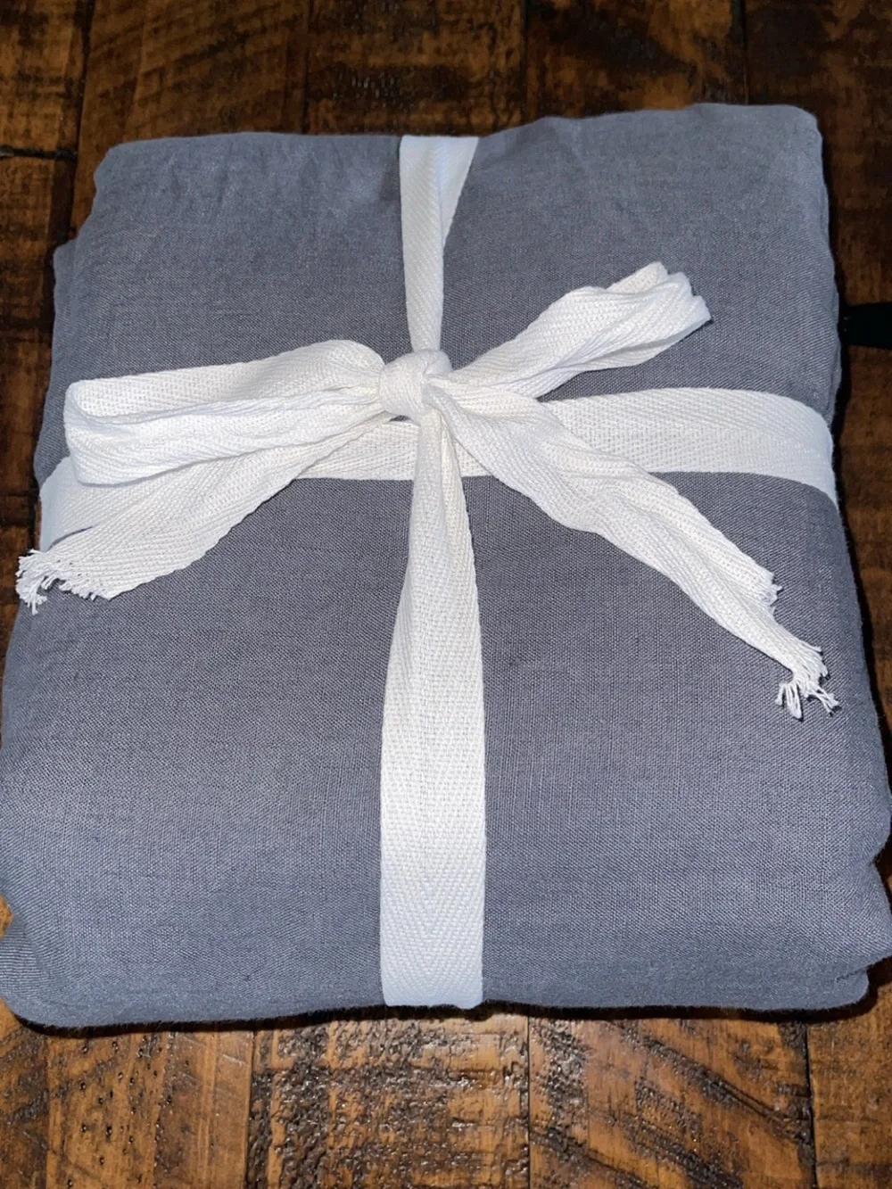 NWOT Quince European Linen 1 Piece Duvet Cover, Twin (Nightfall)